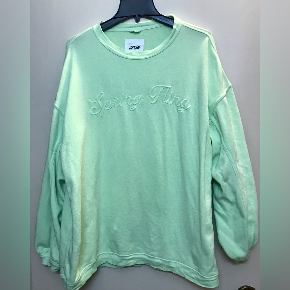 Aerie Green 'Spring Fling' Sweatshirt